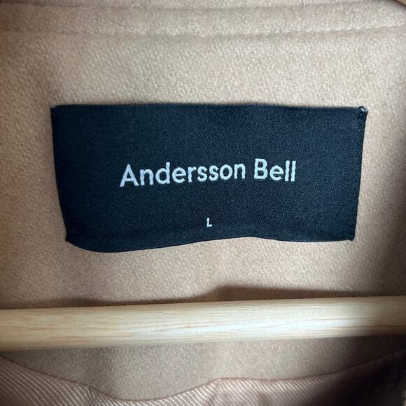 Andersson Bell Large Jacket Johansson Wool Coach Jacket Tan - Picture 3 of 8